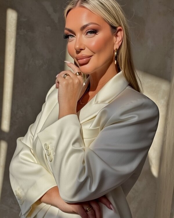 Meritxell Bautista en un momento natural y cercano, cafe y luz natural